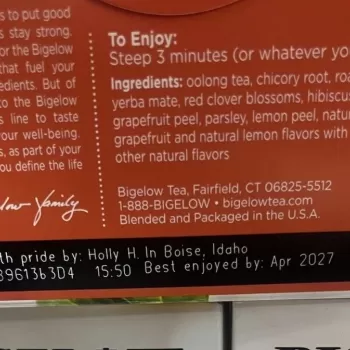 Bigelow Benefits Lean and Fit Citrus & Oolong Tea Bigelow Benefits Lean and Fit Citrus & Oolong Tea