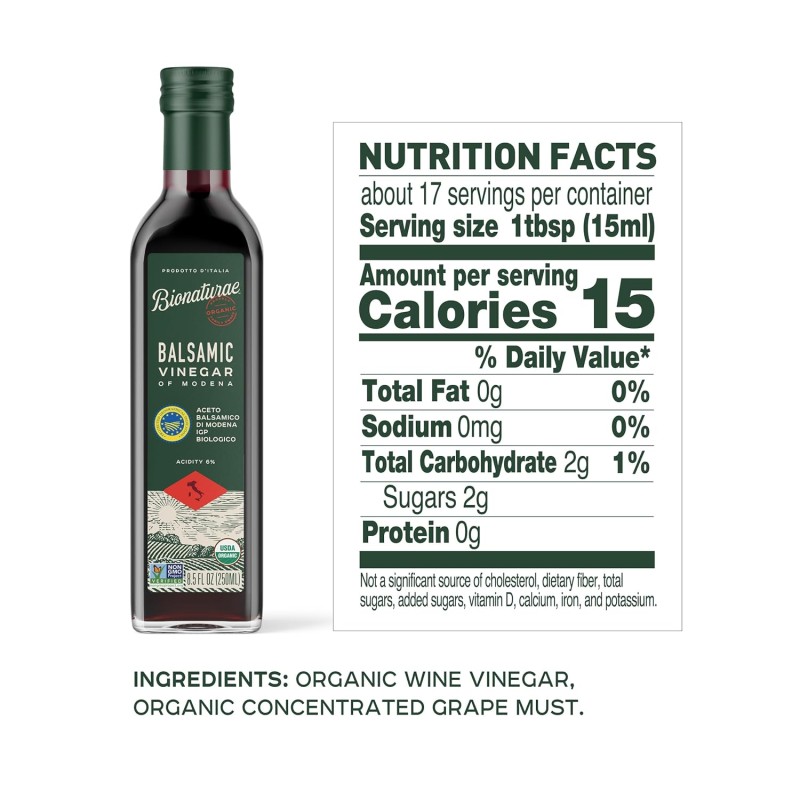 Bionature Organic Balsamic Vinegar 8.5floz Bionature Organic Balsamic Vinegar 8.5floz