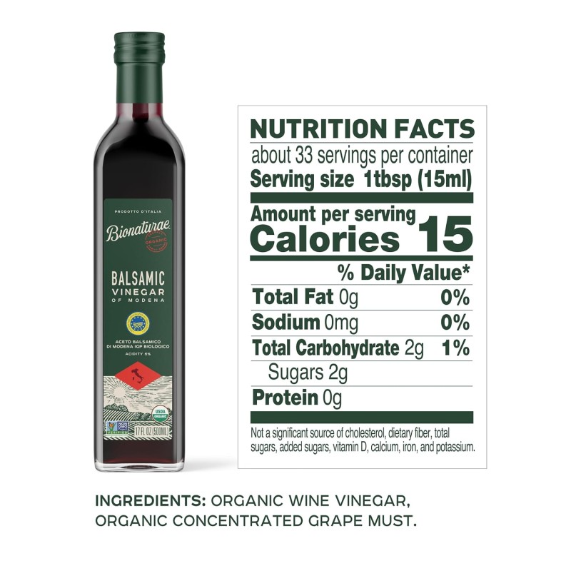 Bionature Organic Balsamic Vinegar 17 floz Bionature Organic Balsamic Vinegar 17 floz