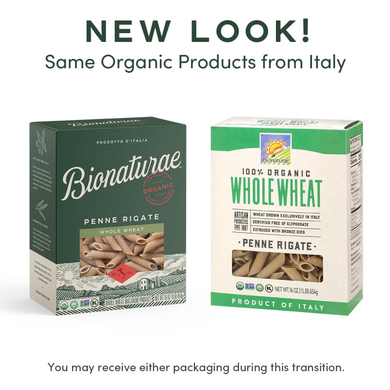 Bionaturae Organic Pasta Whole Wheat Penne Rigate Bionaturae Organic Pasta Whole Wheat Penne Rigate