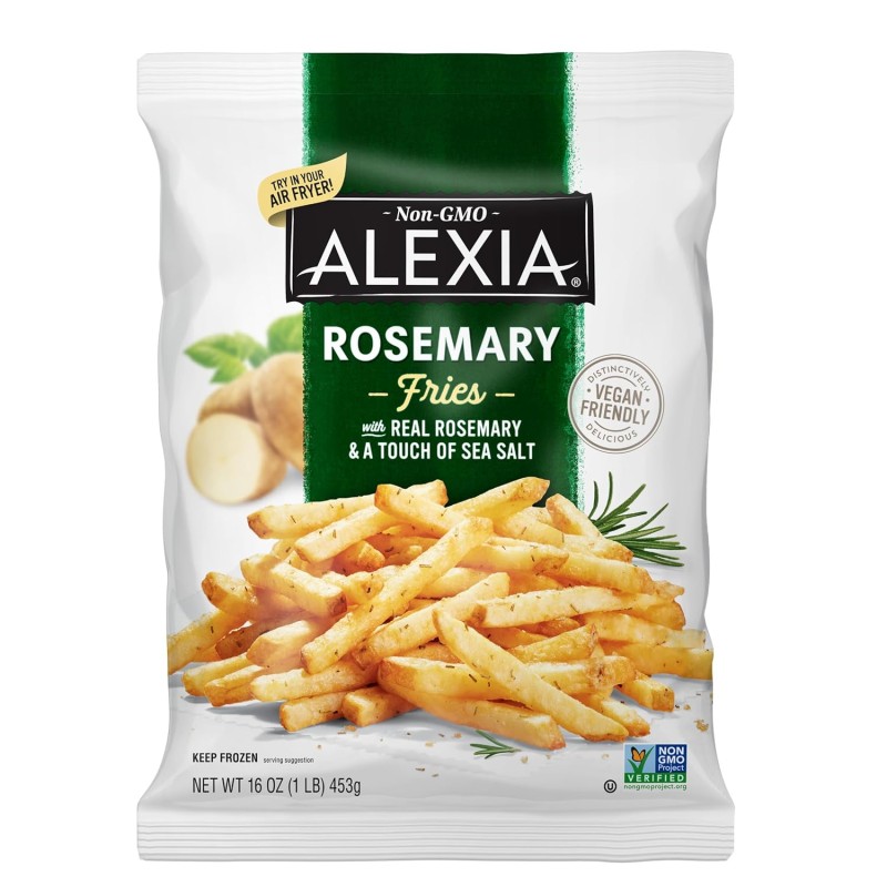Alexia Crispy Rosemary Fries with Sea Salt 16 oz (Frozen) Alexia Crispy Rosemary Fries with Sea Salt 16 oz (Frozen)