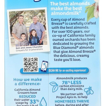 Blue Diamond Almond Breeze Vanilla Unsweetened Blue Diamond Almond Breeze Vanilla Unsweetened