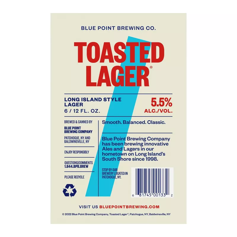 Blue Point Brewing Toasted Lager Blue Point Brewing Toasted Lager