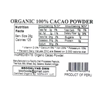 Brooklyn's Own Organic Cacao Powder Brooklyn's Own Organic Cacao Powder