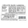 Brooklyn's Own Organic Cashews Raw