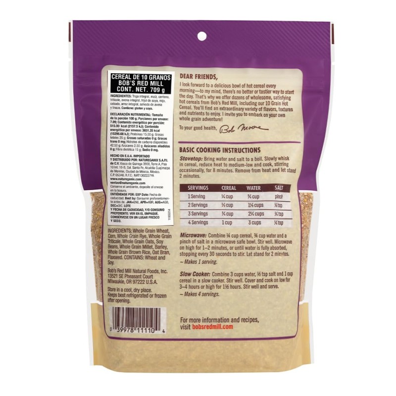 Bob's Red Mill 10 Grain Hot Cereal Bob's Red Mill 10 Grain Hot Cereal