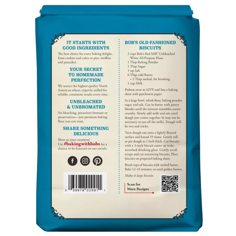 Bob's Red Mill All Purpose Organic Flour Bob's Red Mill All Purpose Organic Flour
