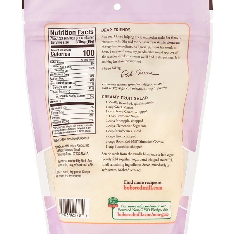 Bob's Red Mill Shredded Coconut Bob's Red Mill Shredded Coconut