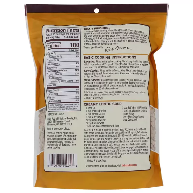 Bob's Red Mill Brown Lentils Bob's Red Mill Brown Lentils