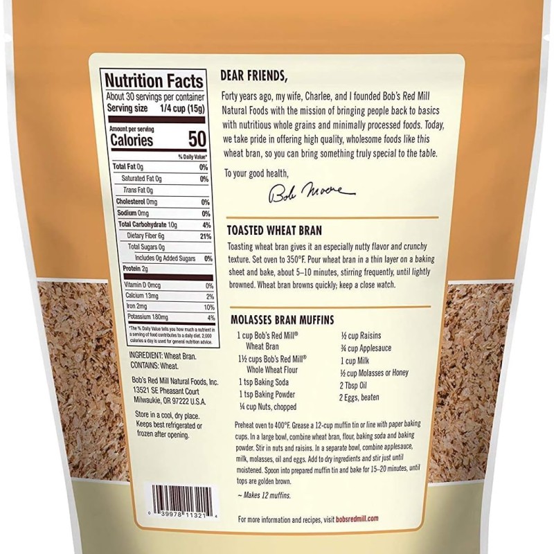 Bob's Red Mill Wheat Bran Bob's Red Mill Wheat Bran