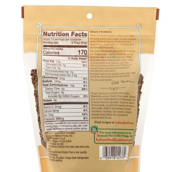 Bob's Red Mill Organic Whole Flaxseed.
