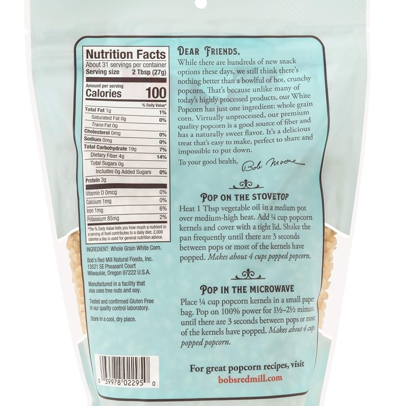 Bob's Red Mill White Popcorn Bob's Red Mill White Popcorn