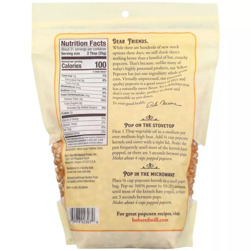 Bob's Red Mill Yellow Popcorn Bob's Red Mill Yellow Popcorn