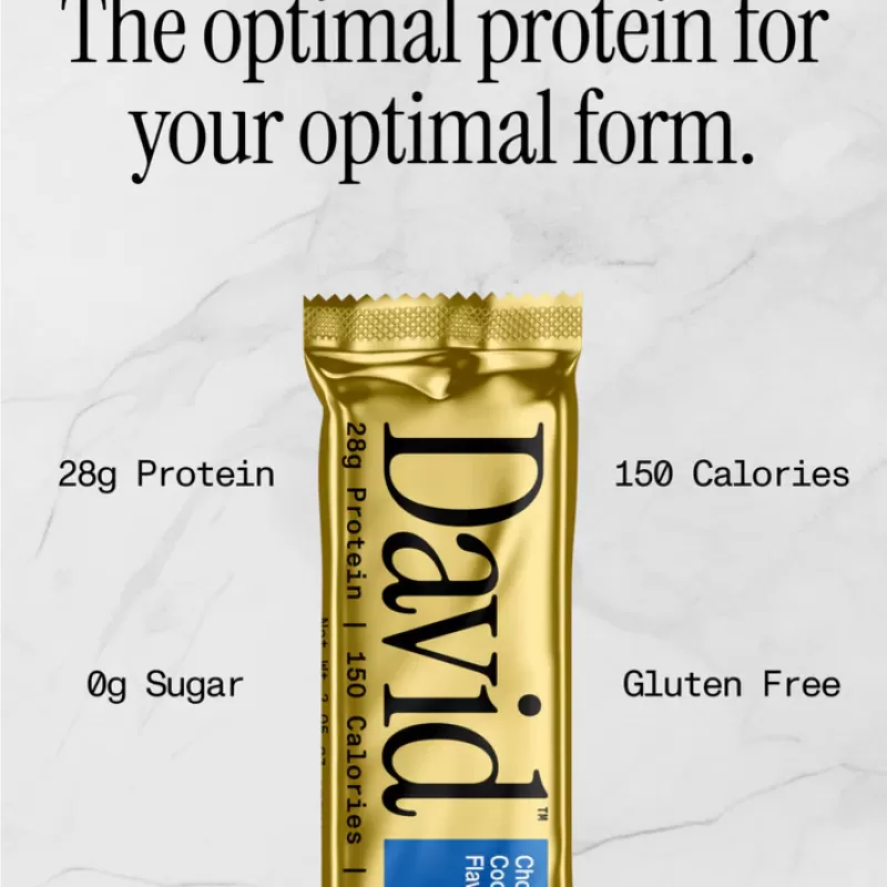 David Chocolate Chip Cookie Dough Flavored Protein Bar David Chocolate Chip Cookie Dough Flavored Protein Bar