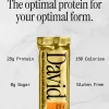 David Salted Peanut Butter Chocolate Chunk Flavored Protein Bar David Salted Peanut Butter Chocolate Chunk Flavored Protein Bar