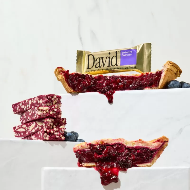 David Blueberry Pie Flavored Protein Bar David Blueberry Pie Flavored Protein Bar