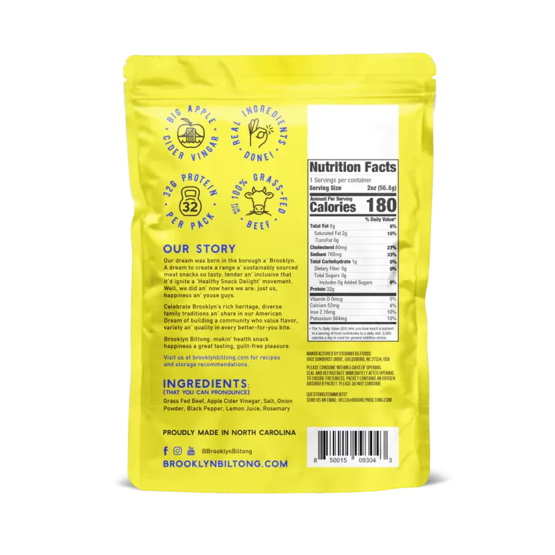 Brooklyn Biltong Lemon Pepper Brooklyn Biltong Lemon Pepper
