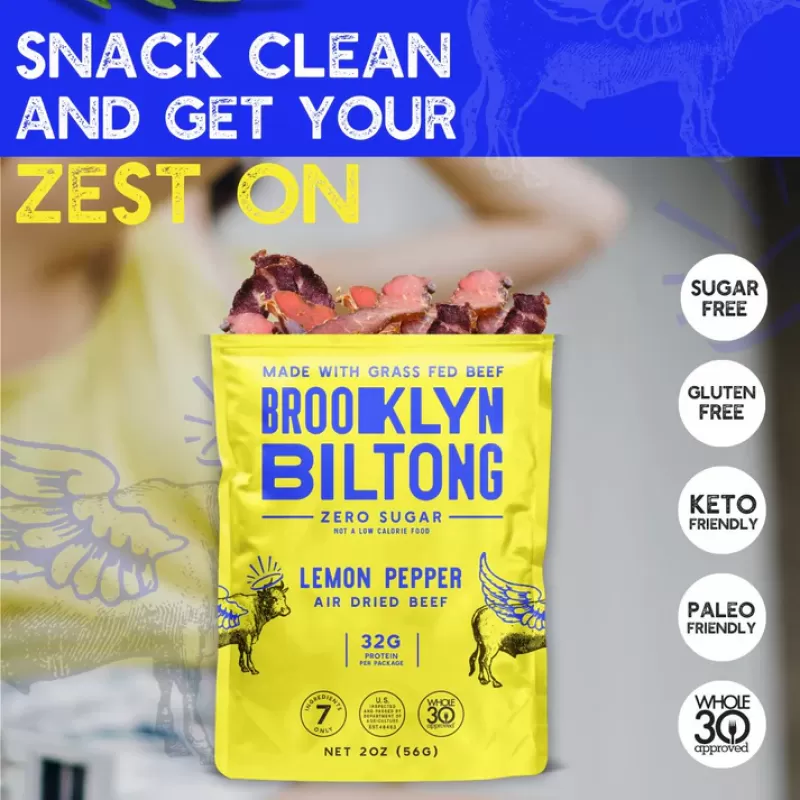 Brooklyn Biltong Lemon Pepper Brooklyn Biltong Lemon Pepper