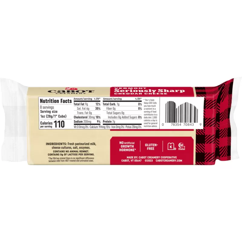 Cabot Chedder Cheese Seriously Sharp Cabot Chedder Cheese Seriously Sharp