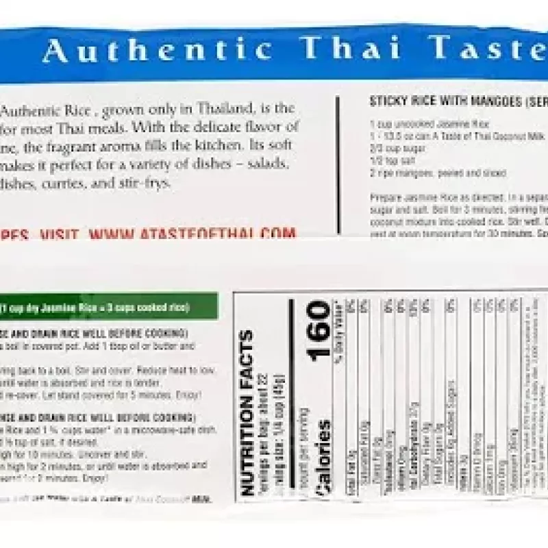 A Taste of Thai Jasmine Rice A Taste of Thai Jasmine Rice