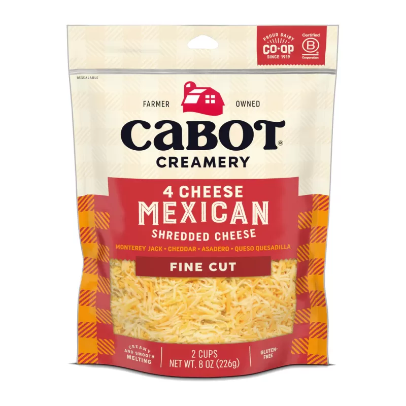 Cabot Mexican Fine Cut Shredded Cheese