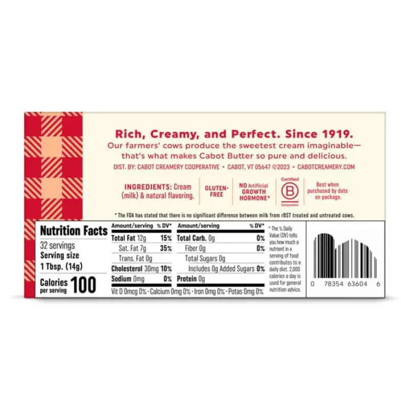 Cabot Unsalted Butter Cabot Unsalted Butter