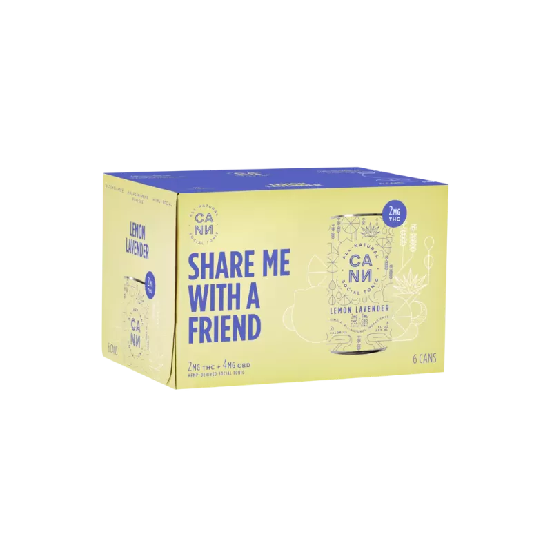 Cann Social Tonic Lemon Lavender 8 fl oz Cann Social Tonic Lemon Lavender 8 fl oz