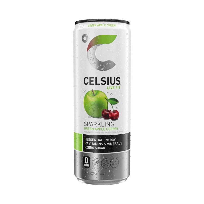 Celsius Sparkling Green Apple Cherry Celsius Sparkling Green Apple Cherry