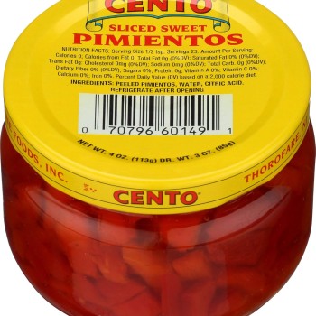 Cento Sliced Sweet Pimientos Cento Sliced Sweet Pimientos