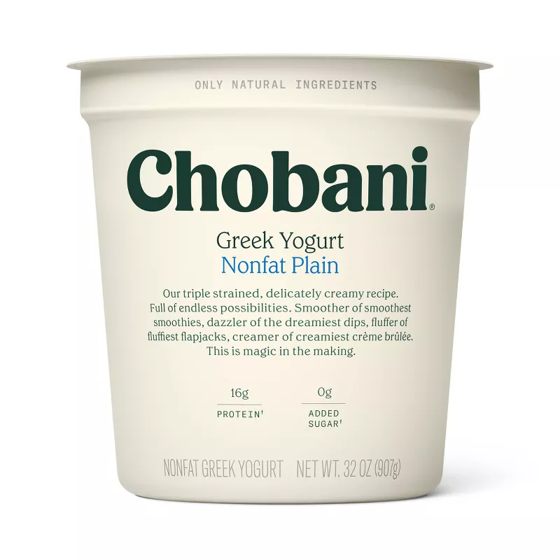Chobani Non-Fat Plain Greek Yogurt Chobani Non-Fat Plain Greek Yogurt