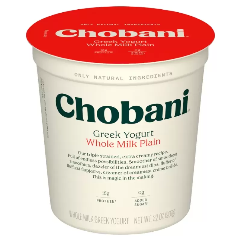 Chobani Whole Milk Plain Greek Yogurt Chobani Whole Milk Plain Greek Yogurt