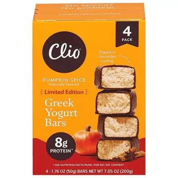 Clio Greek Yogurt Bars Pumpkin Spice 4 packs Clio Greek Yogurt Bars Pumpkin Spice 4 packs