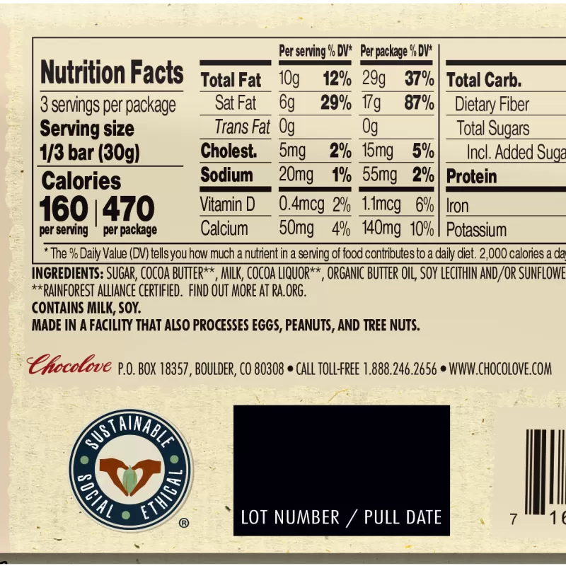 Chocolove Milk Chocolate