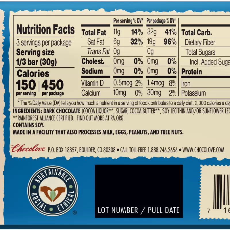 Chocolove Peppermint in Dark Chocolate Chocolove Peppermint in Dark Chocolate