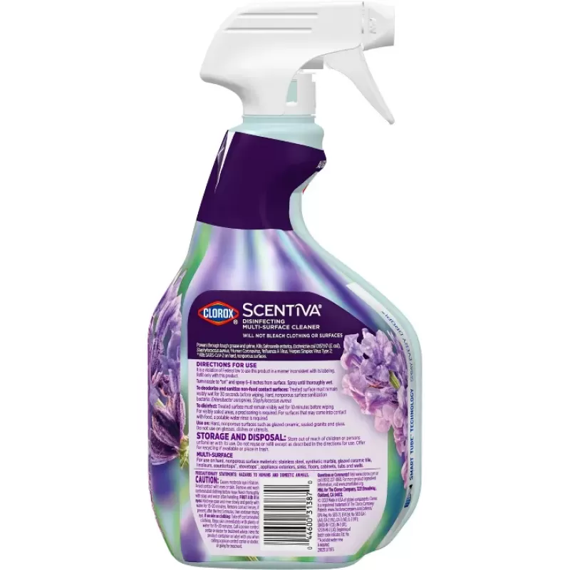Clorox Scentiva Multi-Surface Cleaner, Tuscan Lavender, 32 Ounce