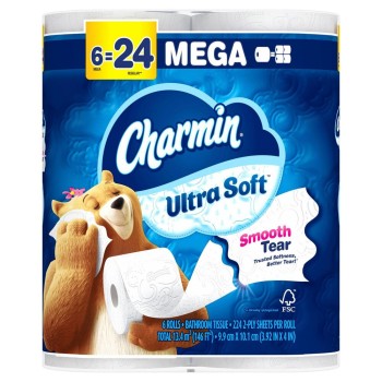 Charmin Ultra Soft Mega 6=24