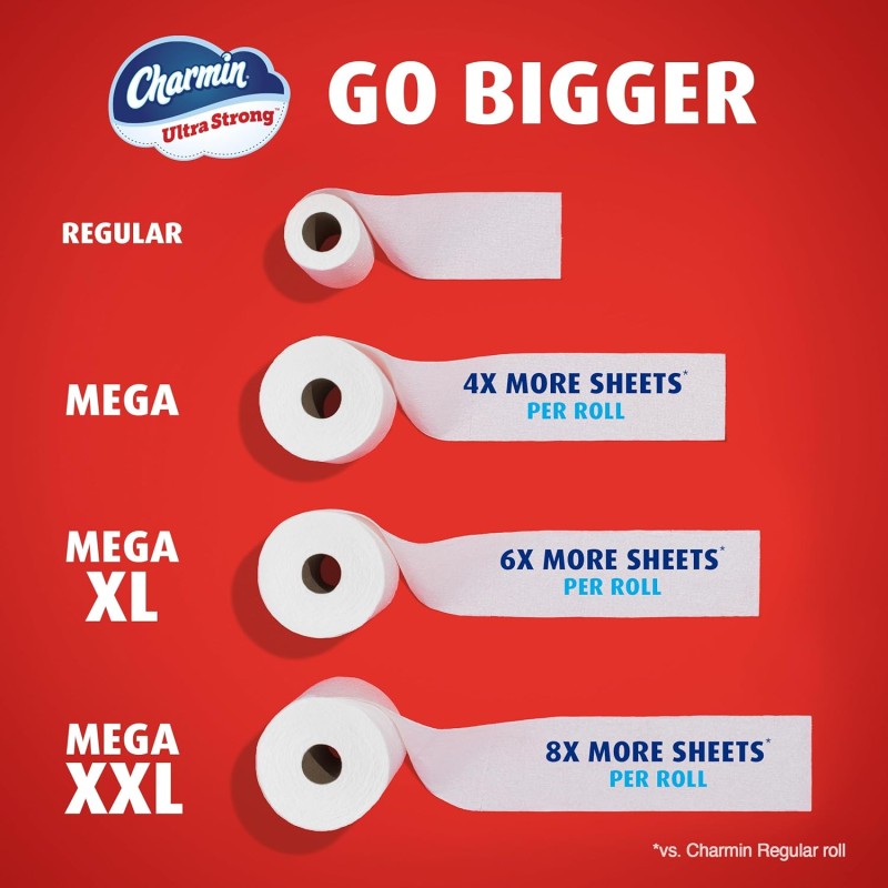 Charmin Ultra Strong Mega 6=24