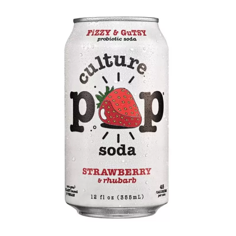 Culture Pop Soda Strawberry & Rhubard Culture Pop Soda Strawberry & Rhubard