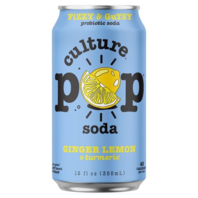 Culture Pop Soda Ginger Lemon & tumeric Culture Pop Soda Ginger Lemon & tumeric