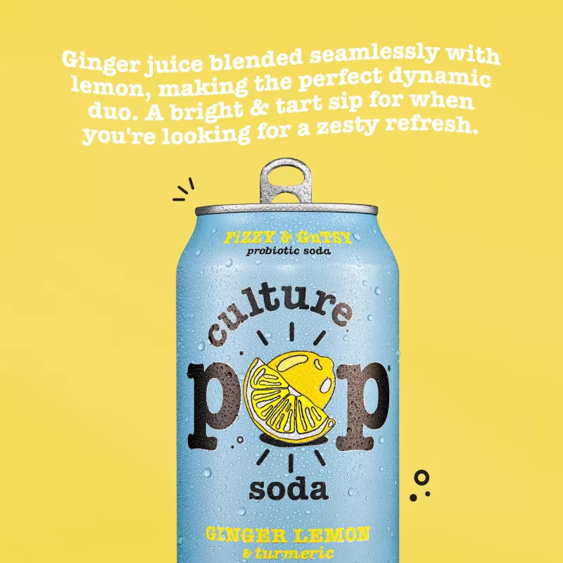 Culture Pop Soda Ginger Lemon & tumeric Culture Pop Soda Ginger Lemon & tumeric