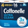 Cottonelle Ultra Clean Toilet Paper 4=16 rolls