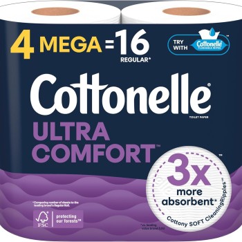 Cottonelle Ultra Comfort Toilet Paper 4=16