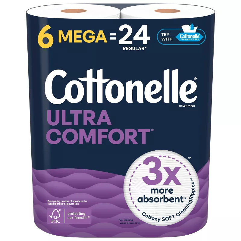 Cottonelle Ultra Comfort Toilet Paper 6=24