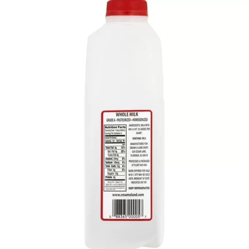 Cream-O-Land Whole Milk Quart Cream-O-Land Whole Milk Quart