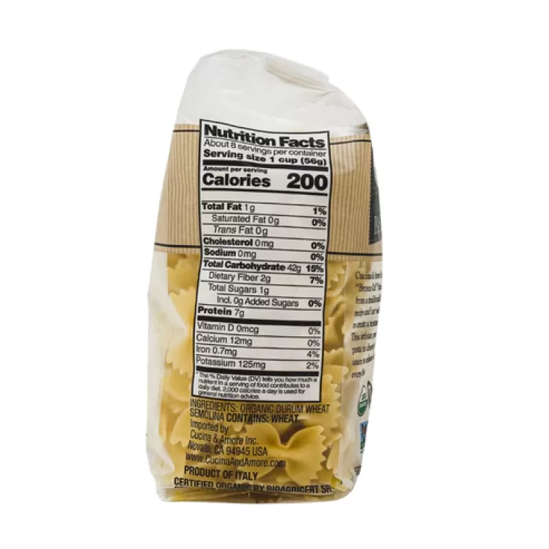 Cucina & Amore Organic Pasta Farfalle Cucina & Amore Organic Pasta Farfalle