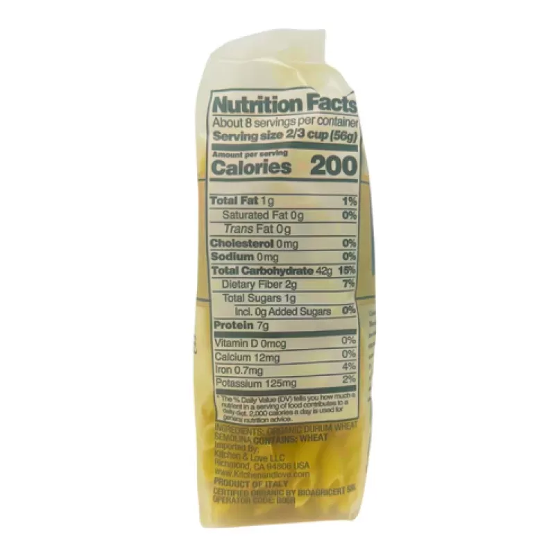 Cucina & Amore Organic Pasta Penne Rigate Cucina & Amore Organic Pasta Penne Rigate