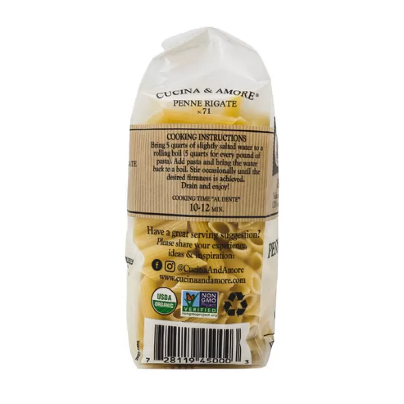 Cucina & Amore Organic Pasta Penne Rigate Cucina & Amore Organic Pasta Penne Rigate