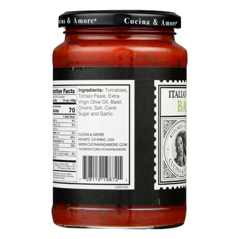 Cucina & Amore Pasta Sauce Basilico