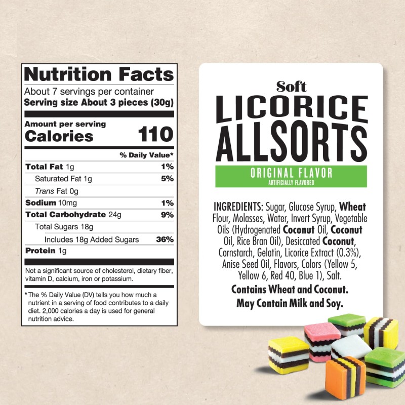 Darrell Lea Soft Licorice All sorts Original Darrell Lea Soft Licorice All sorts Original