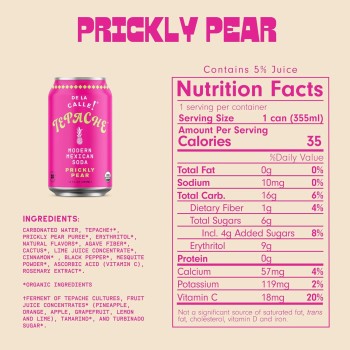 De La Calle Tepache Prickly Pear